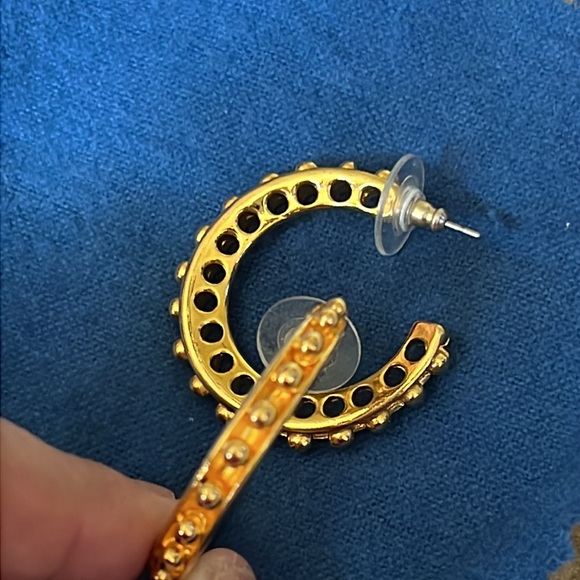 Vintage Neiman Marcus hoop earrings - Picture 3 of 3